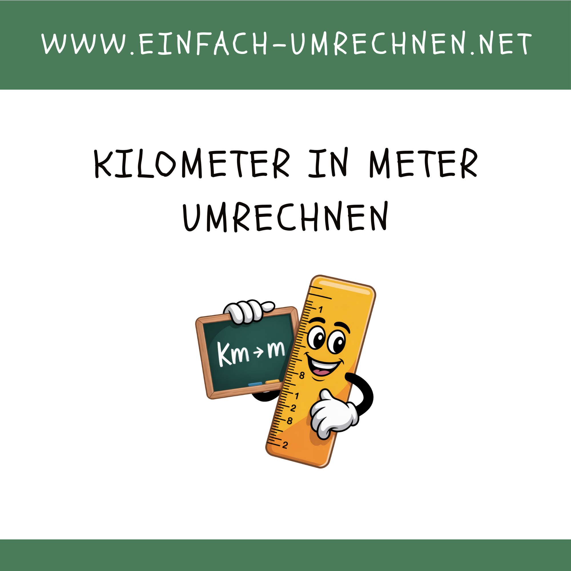 Kilometer in Meter umrechnen km in m Tabellen und Rechner